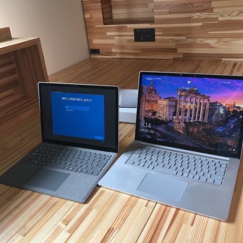 Surface Laptop４13.5インチと15インチ比較